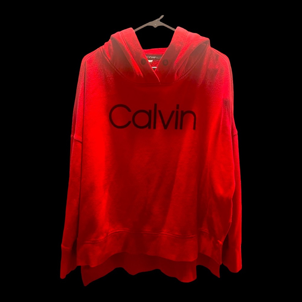 XXL Calvin Klein, Red hoodie